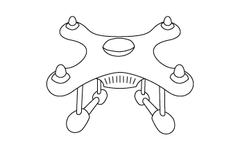 ドローンのイラスト