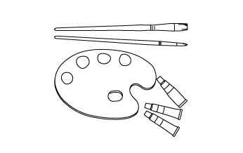 絵具のイラスト